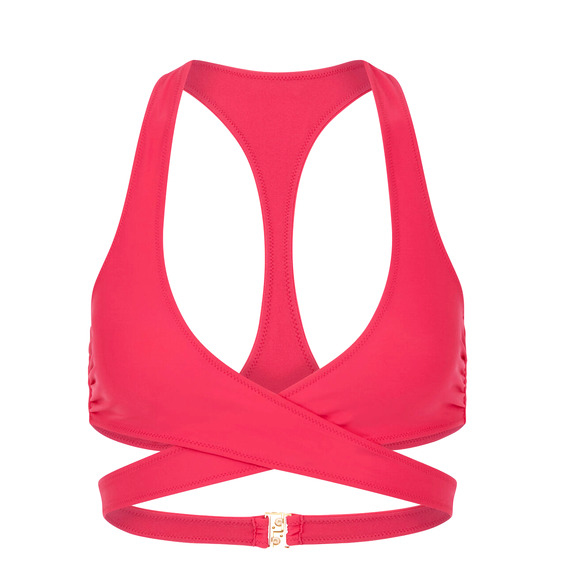 Stella McCartney Other - Stella McCartney Graphic Cutout Wrap Bikini Top | Hot Pink, Sz XS  $265